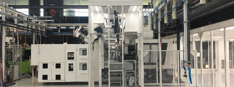 HEPA-lite smart cleanroom for injection moulding